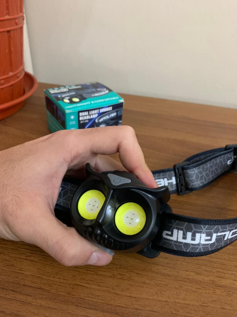 Hibou Lampe frontale LED rechargeable 1500 lumens, 5 modes, étanche IPX4 - Camping et Randonnée - صورة حقيقية 2