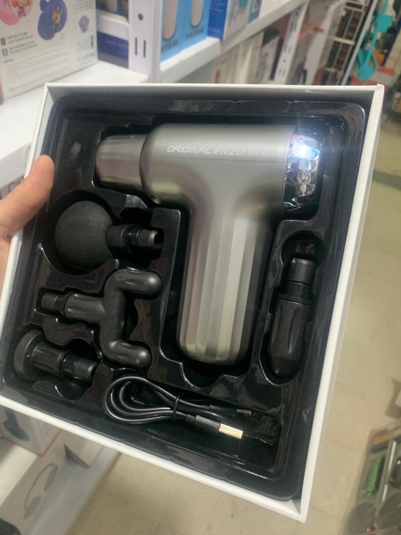 Pistolet de Massage ENZO EN-4802 avec 4 Têtes de Massage - Sport - صورة 10