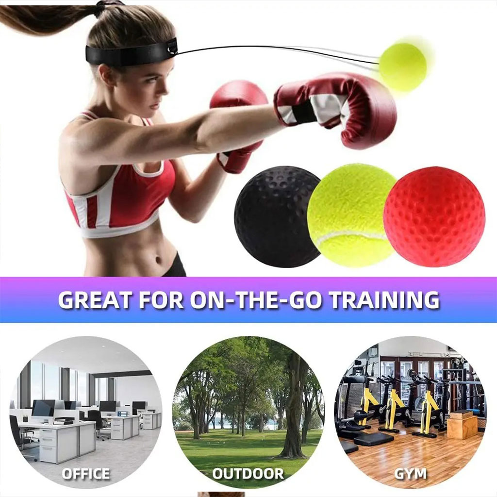 Balle de Boxe Reflex pour améliorer la coordination œil-main 3Pcs - Sport - صورة 7