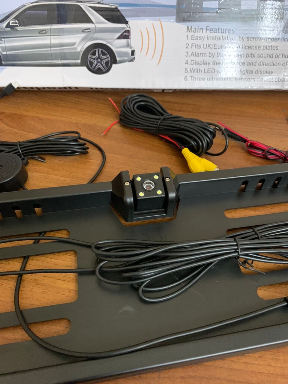 Caméra de recul HD Avec cadre de plaque d’immatriculation Standard et Radar de Recule - Accessoires Auto/Moto - صورة حقيقية 9