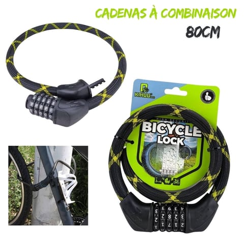 cadenas à combinaison 80cm KIHUU LOCK | 14468-7