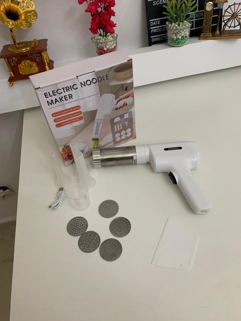 Machine à pâtes Noodle électrique portative en acier inoxydable - Cuisine - صورة حقيقية 13