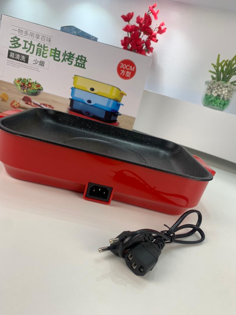 Gril Électrique Antiadhésif d’Intérieur 26cm – شواية كهربائية مضادة للالتصاق للاستخدام الداخلي - Cuisine - صورة حقيقية 10