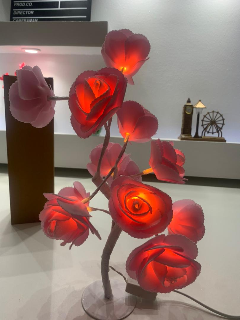 Lampe de Table fleur avec LED – مصباح طاولة زهور - Décoration - صورة 10