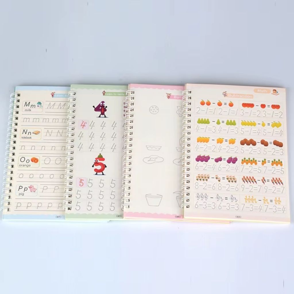 Cahier de Pratique (Ensemble de 4 Livres + 10 Recharges) – كراس التدريب مجموعة من 4 كتب + 10 عبوات حبر ANGLAIS - Jouet & Gaming - صورة 7