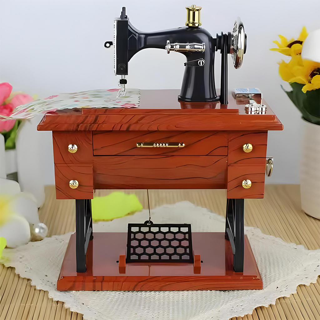Boîte à Musique Miniature Machine à Coudre – ماكينة خياطة موسيقية - Décoration - صورة 7