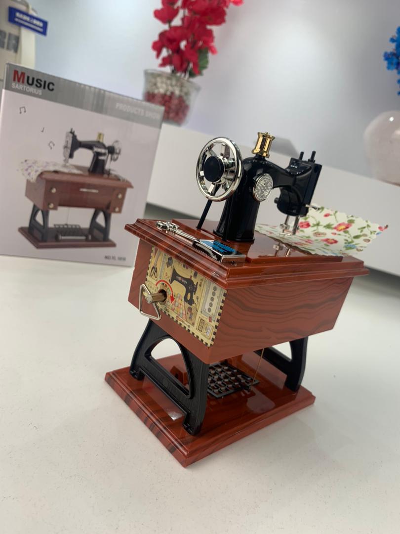 Boîte à Musique Miniature Machine à Coudre – ماكينة خياطة موسيقية - Décoration - صورة حقيقية 9