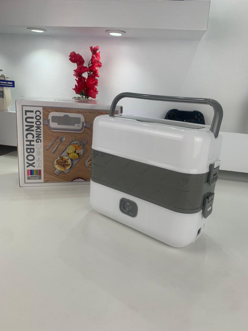 Boîte à Lunch Électrique Portable avec 2 Récipients Amovibles en Acier Inoxydable – علبة تسخين طعام - Cuisine - صورة حقيقية 8