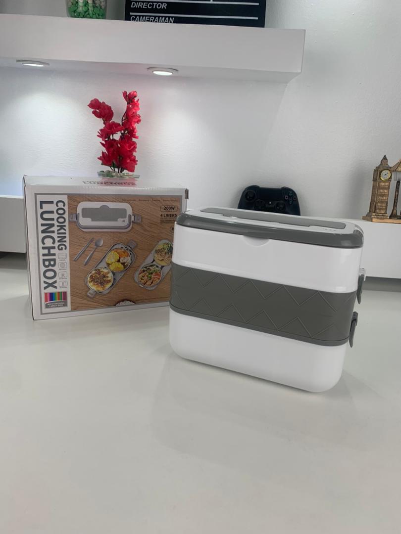 Boîte à Lunch Électrique Portable avec 2 Récipients Amovibles en Acier Inoxydable – علبة تسخين طعام - Cuisine - صورة حقيقية 9