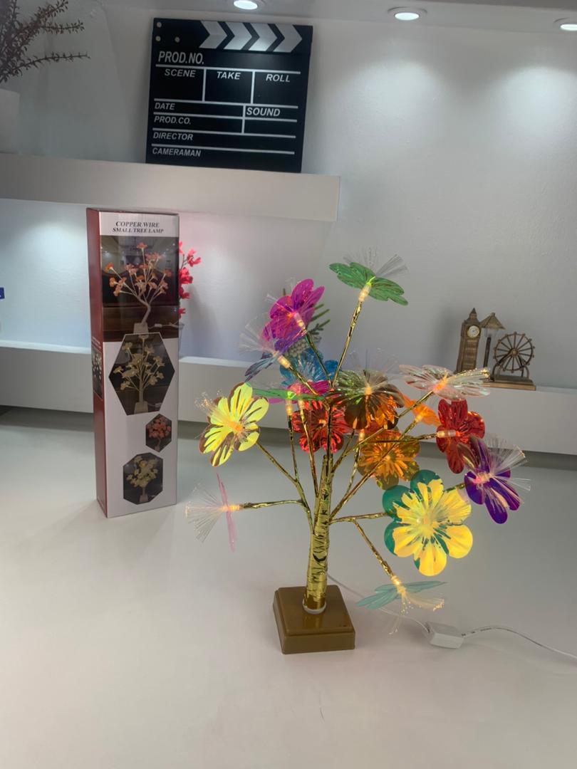 Lampe de Table Fleurs Colorés avec LED – مصباح طاولة للديكور - Décoration - صورة حقيقية 6