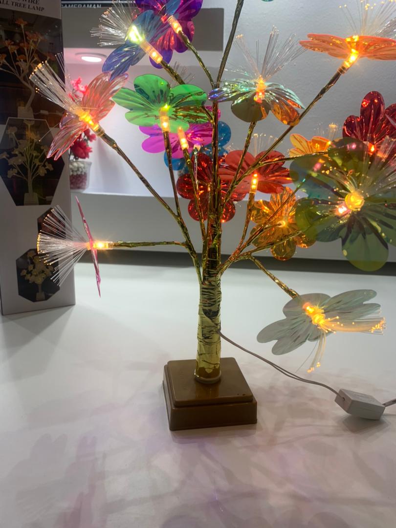Lampe de Table Fleurs Colorés avec LED – مصباح طاولة للديكور - Décoration - صورة حقيقية 7