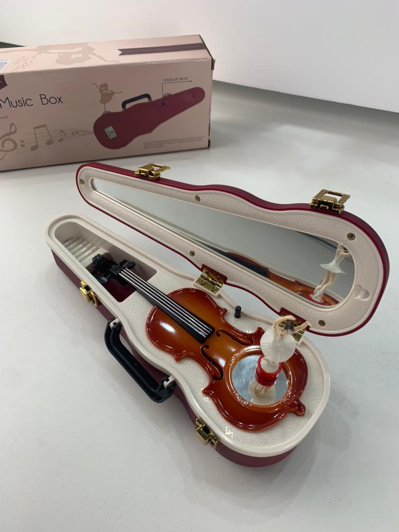 Boîte à Musique Vintage avec Déesse Rotative et Mécanisme de Violon – صندوق موسيقى مع آلية كمان - Décoration - صورة 9