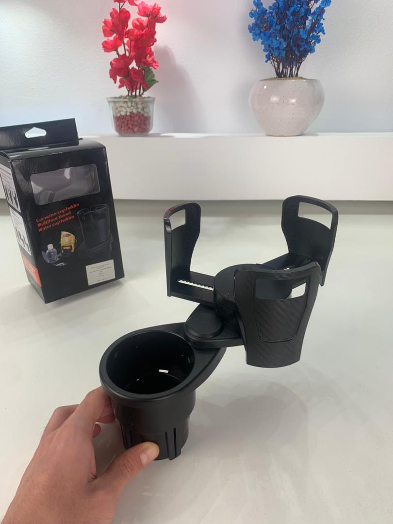 Porte-Gobelet Voiture Extensible 2-en-1 avec Base Rotative à 360° – حامل أكواب مزدوج قابل للتوسيع - Accessoires Auto/Moto - صورة 9