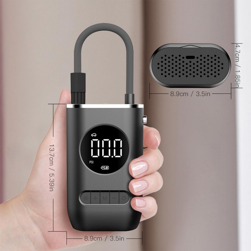 Compresseur d'Air Portable 150 PSI avec Lampe LED – منفاخ هواء محمول مع إضاءة - Accessoires Auto/Moto - صورة 7