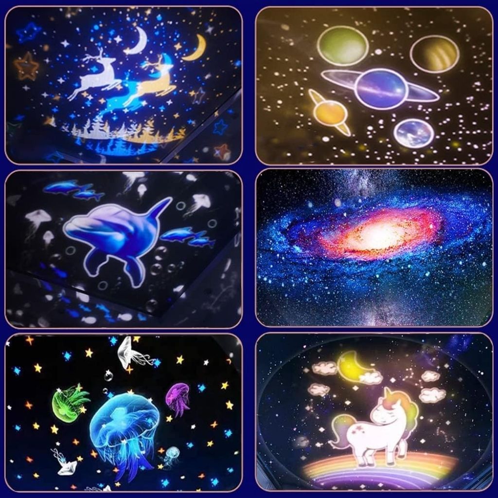 Projecteur de ciel étoilé pour enfants 2en1 - جهاز عرض ضوء ليلي بتصميم سماء النجوم للاطفال - Décoration - صورة 7