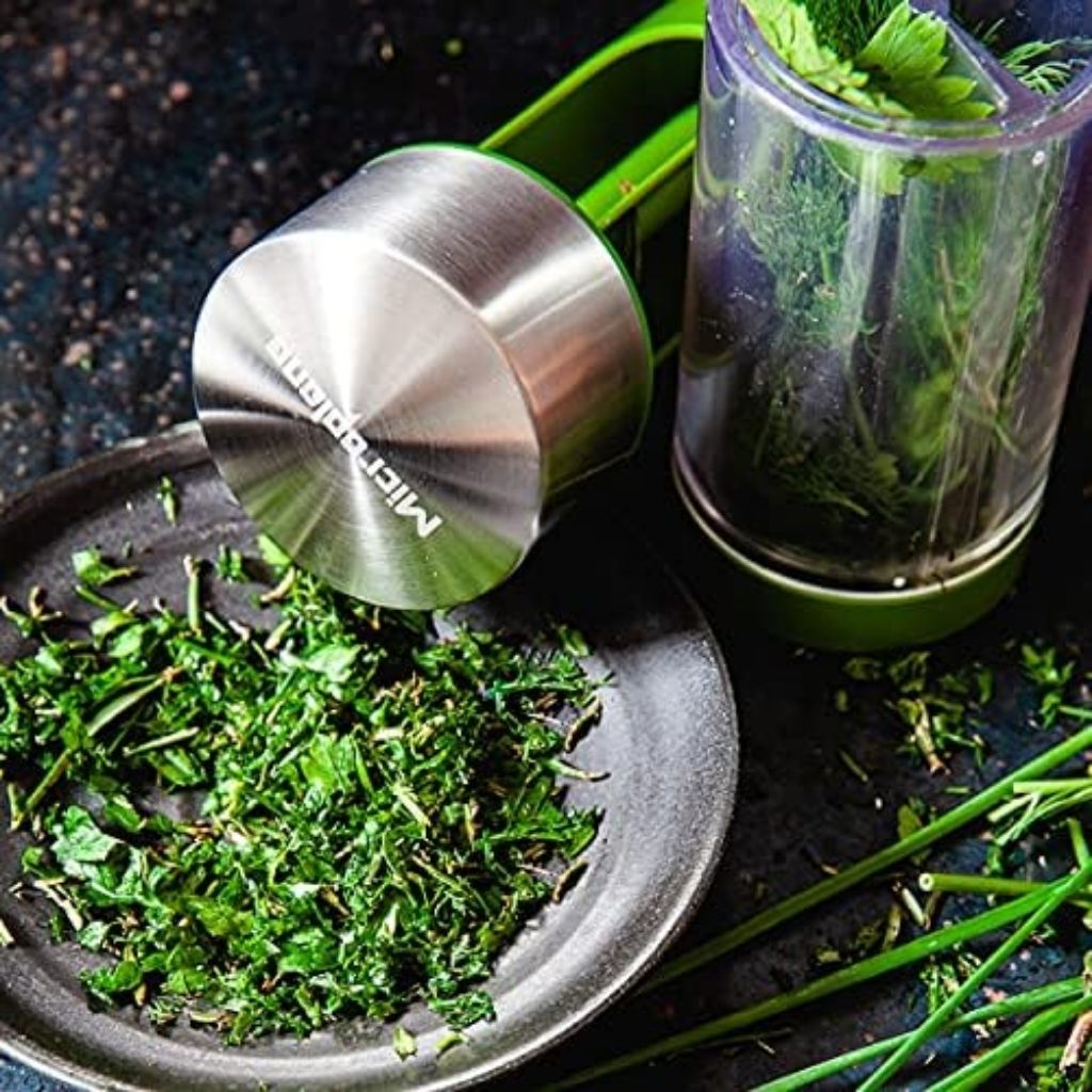 Moulin à Herbes Microplane en Acier Inoxydable 3en1 – مطحنة أعشاب - Cuisine - صورة 7