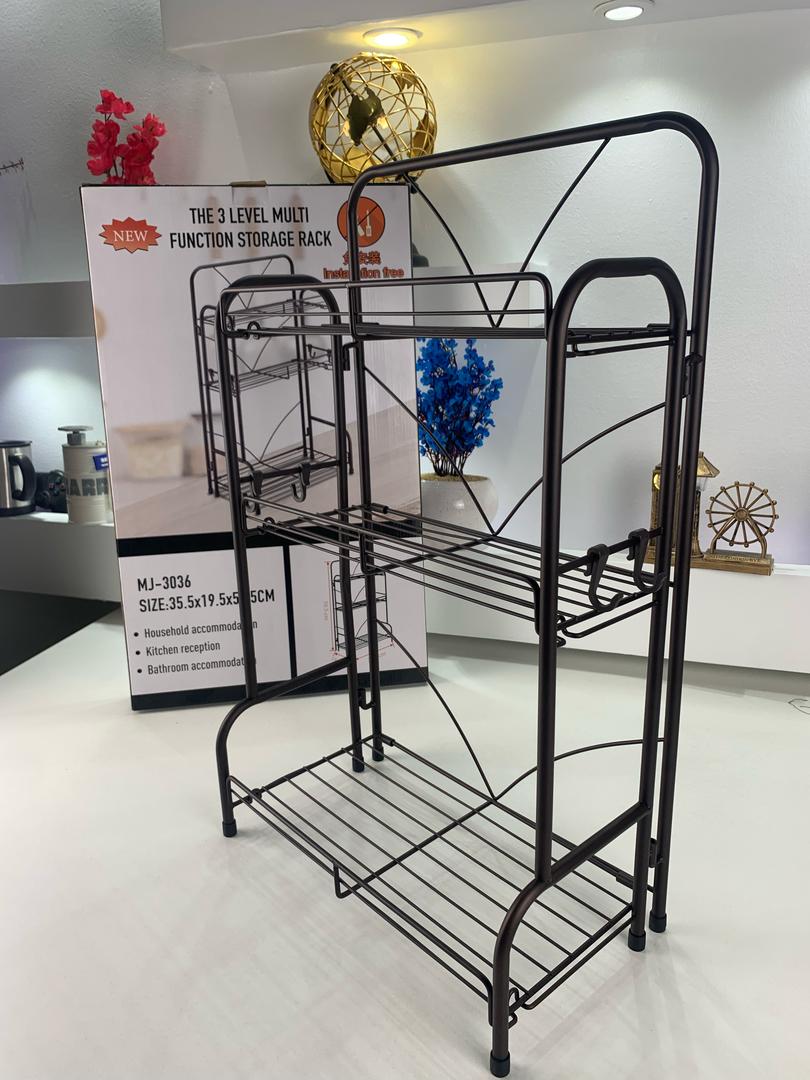 Étagère de Rangement à 3 Niveaux 59x19x35cm – وحدة رفوف تخزين بثلاث طبقات - Cuisine - صورة 9
