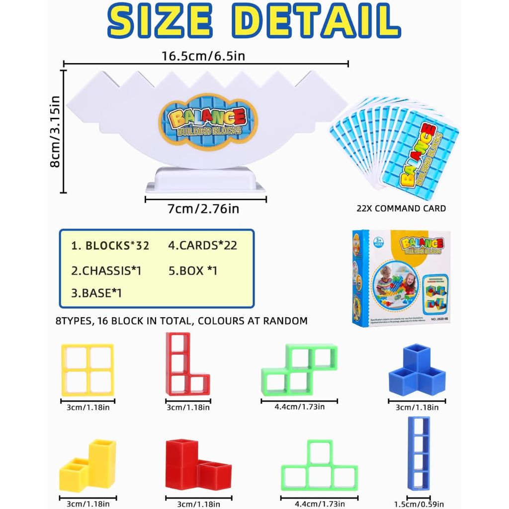 Jeu d'Équilibre Tetra Tower Balance Building Blocks – لعبة توازن - Jouet & Gaming - صورة 9