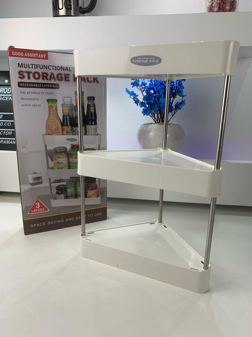 Étagère d'Angle de Rangement Multifonctionnelle 3 Tier – رف زاوية للتخزين متعدد الوظائف - Cuisine - صورة حقيقية 7