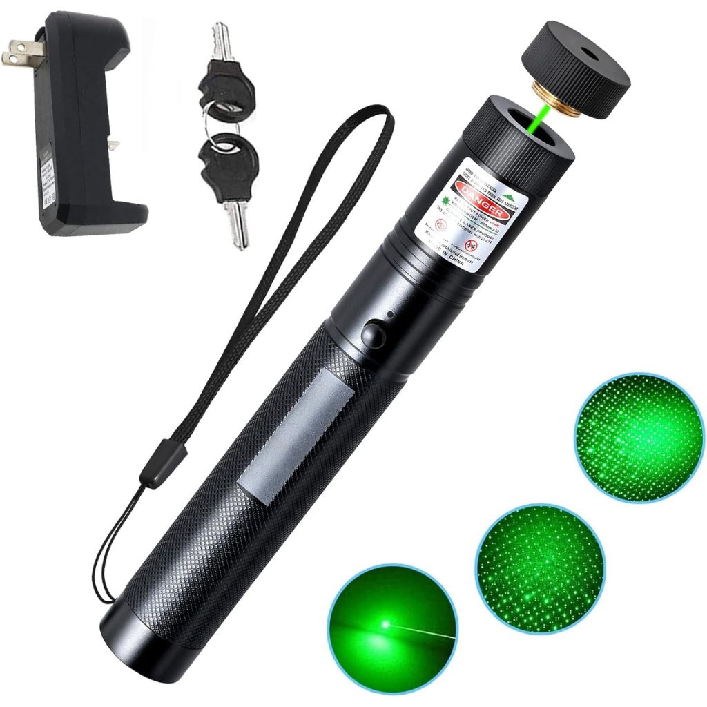 Pointeur Laser Puissant Multifonctions 2000 Mètres - مصباح ليزر قوي للمسافات الطويلة متعدد الوظائف