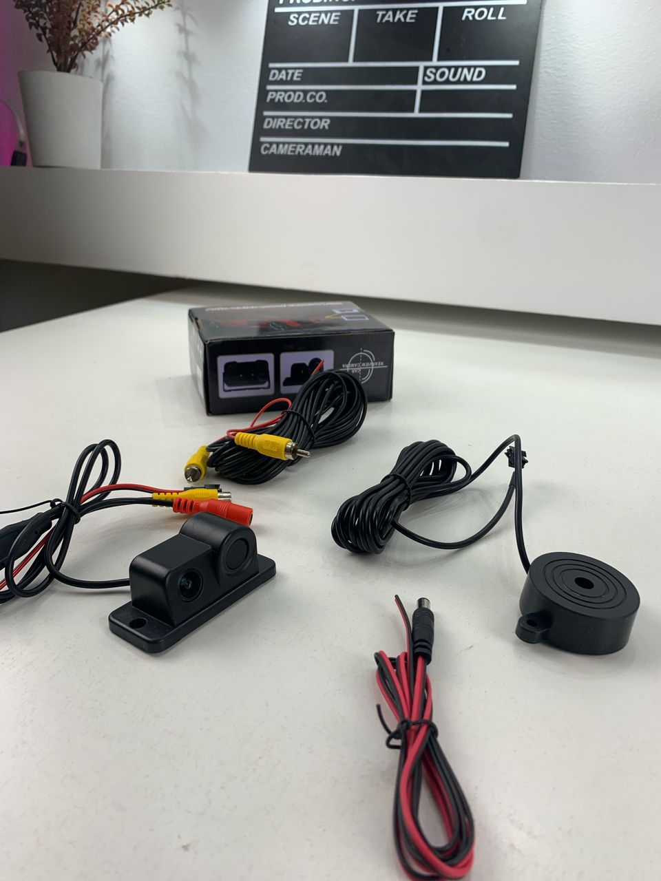 Kit de caméra de recule avec capteur de de stationnement – كاميرة خلفية مع رادار خلفي - Accessoires Auto/Moto - صورة حقيقية 5