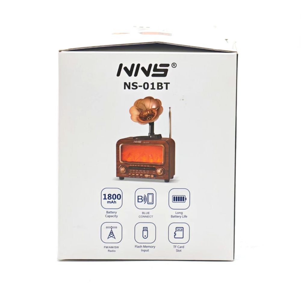 Haut-Parleur Bluetooth Vintage avec Radio NNS NS-01BT - مكبر صوت ومذياع كلاسيكي بلوتوث - Électronique - صورة 10