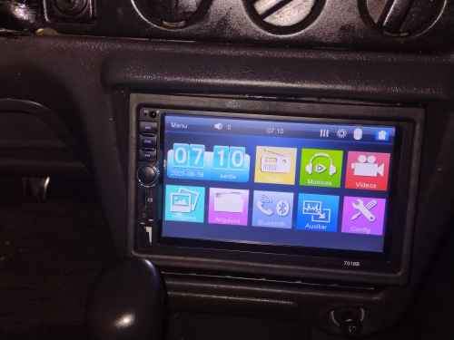 DVD Mp5 Auto-radio écran tactile 7 Pouce Bleutooth. USB AUX .CARD SD. Standard - Accessoires Auto/Moto - صورة حقيقية 15