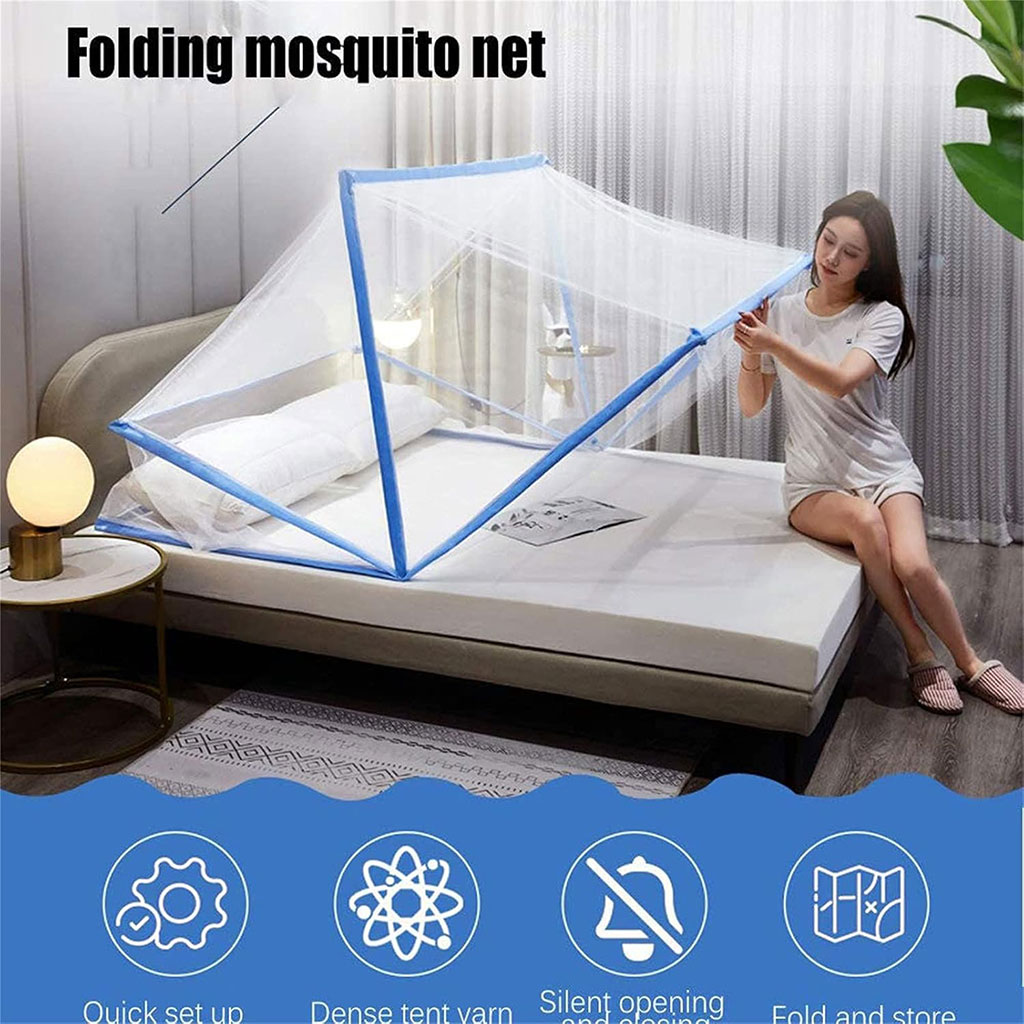 Moustiquaire Pliable Facile à Installer Pour Lit 2 Place – ناموسية لسرير شخصين - Maison - صورة 7