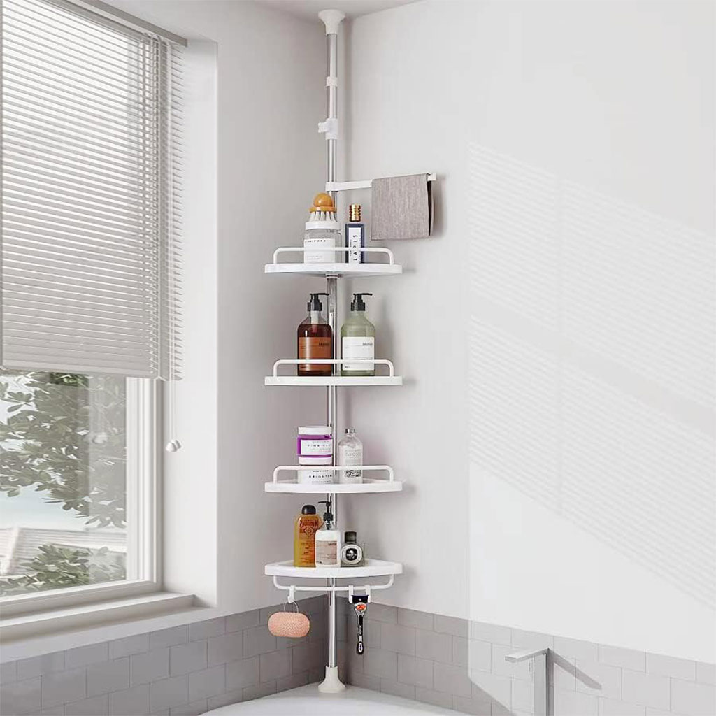 Étagère de douche d’angle à 4 niveaux réglable 260cm – رف حمام قابل للتعديل - Maison - صورة 7