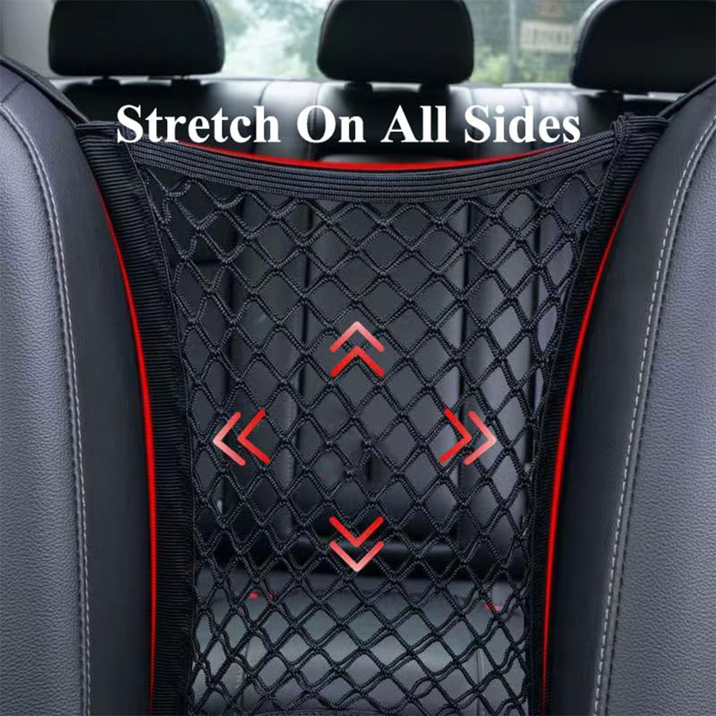 Filet de Rangement Universel en Maille pour Siège Auto – حاجز أطفال ومنظم أغراض - Accessoires Auto/Moto - صورة 7