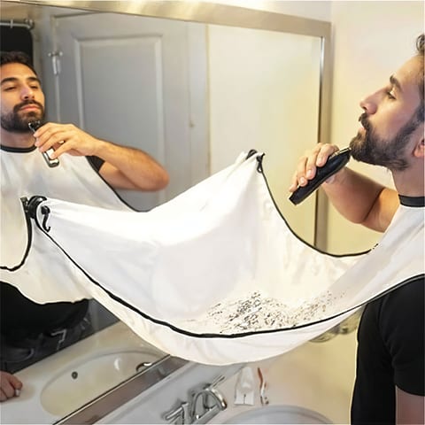 Bavoir à Barbe Pour Homme Tissue Imperméable – مأزر حلاقة يثبت على المرآة