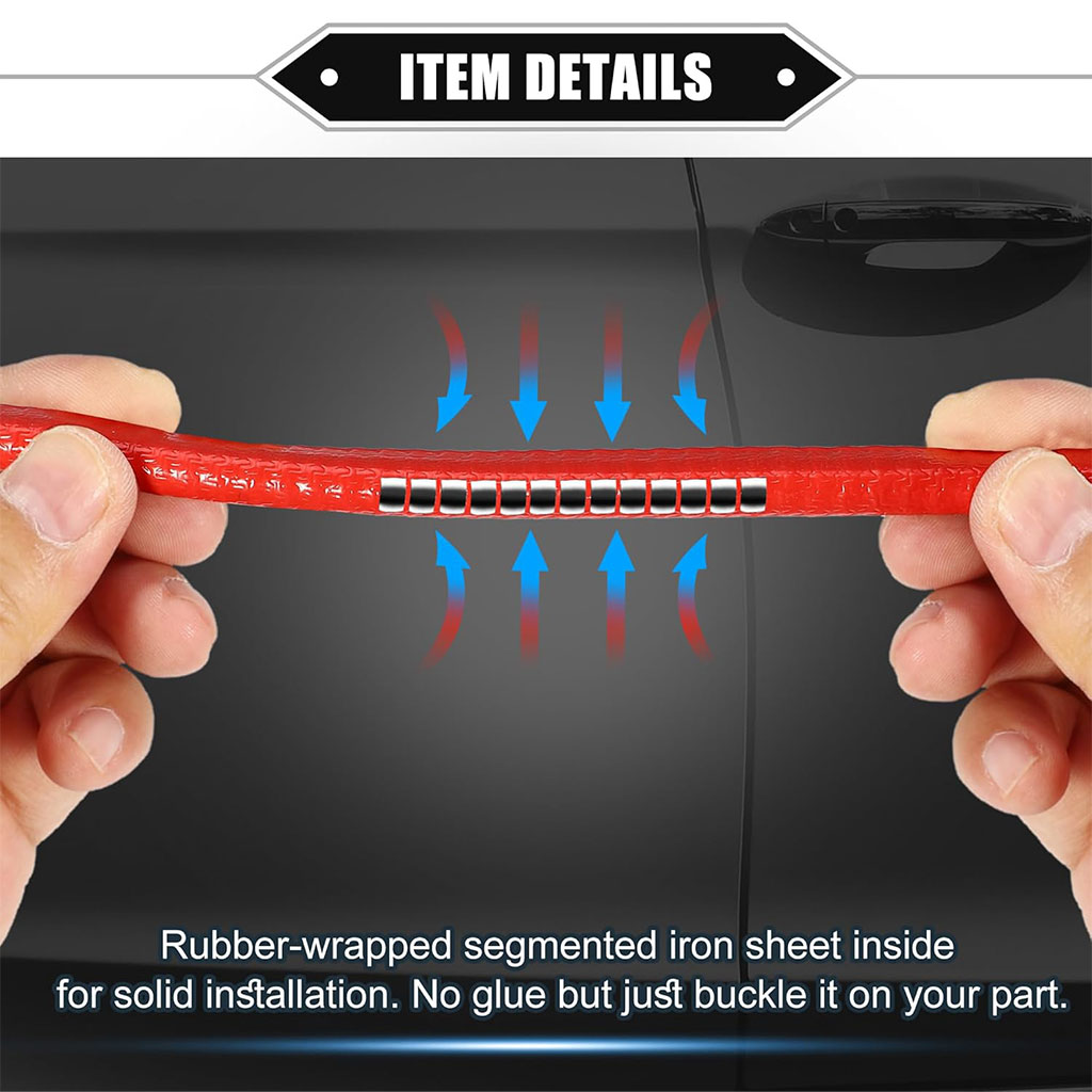 Bande Protection pour Bord Portière de Voiture en Caoutchouc 5m – شريط حماية أبواب السيارة - Accessoires Auto/Moto - صورة 5