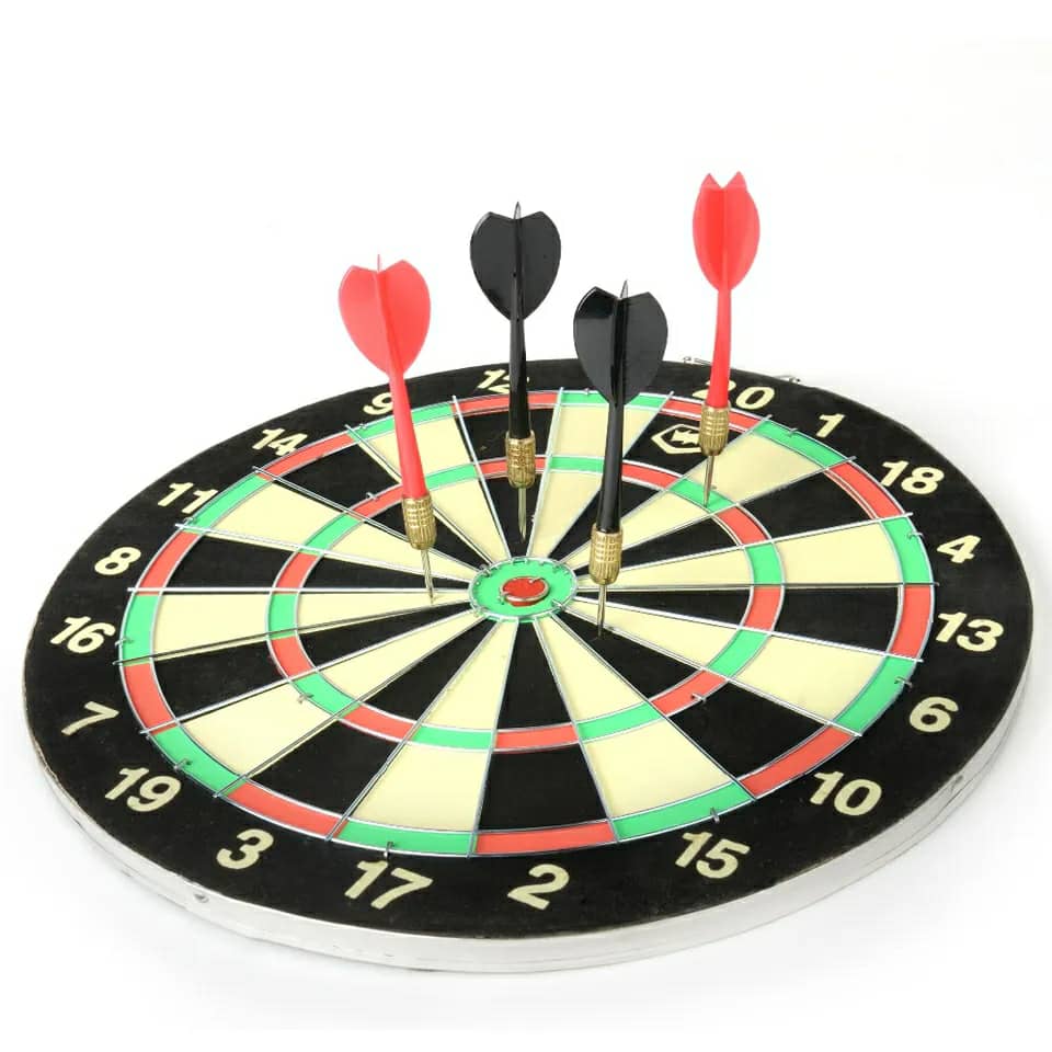 Jeu de fléchettes de cible 30 cm ( 6 fléches )