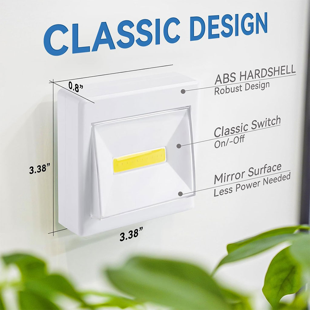 Pack de 3 Lampes Interrupteur LED COB pour Placard – طقم مصابيح إضاءة منزلية - Électronique - صورة 7