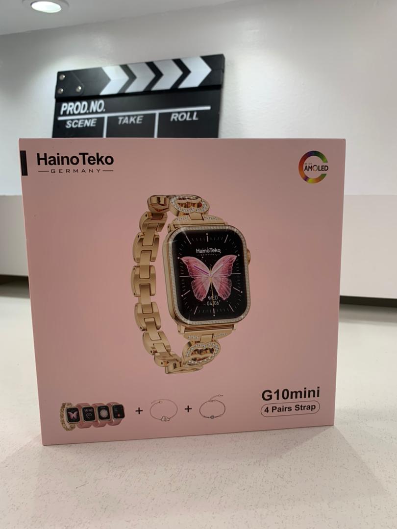 Haino Teko Germany G10 Mini Amoled Display 4 paires de bracelets – ساعة ذكية للنساء - Électronique - صورة 11