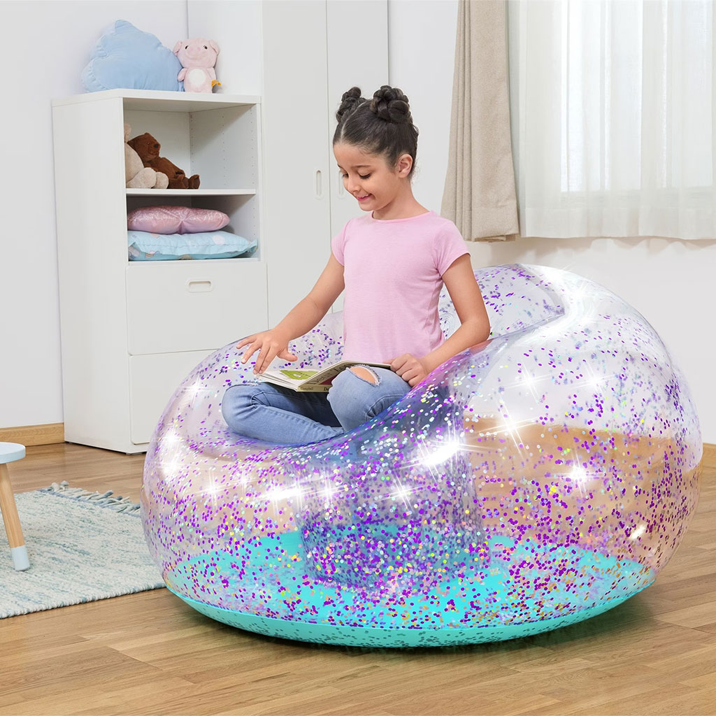 Fauteuil Gonflable Géant Glitter Dream114x112x66 cm Bestway 75115 – أريكة قابلة للنفخ - Vacance & Loisir - صورة 5
