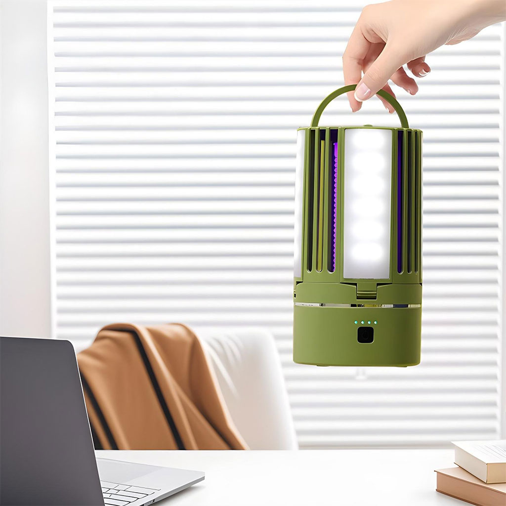 Lampe Anti-Moustique Rechargeable 2 en 1 – مصباح عالي سطوع وصاعق ناموس - Électronique - صورة 7