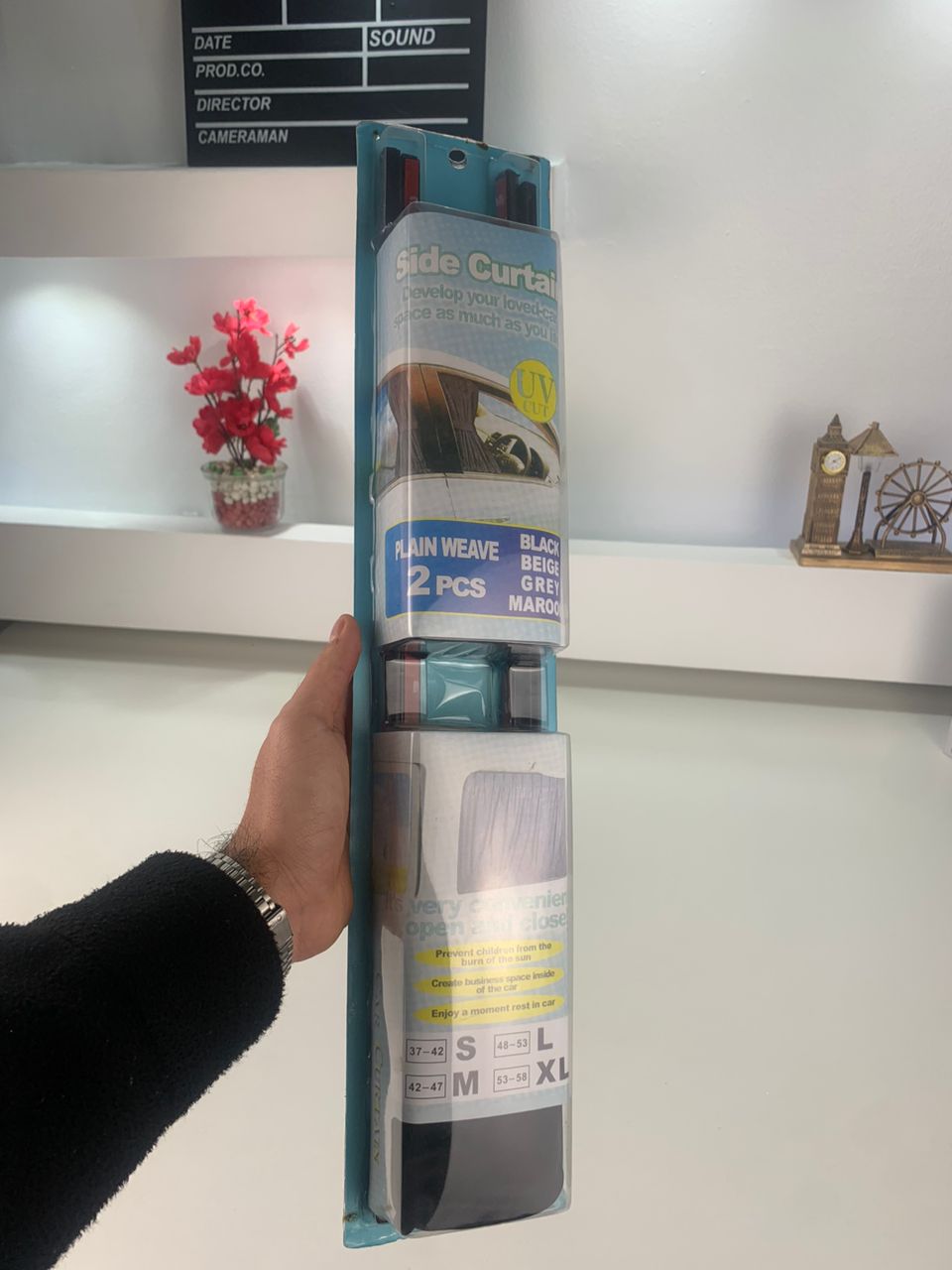 PACK 4 Pcs Rideau glissé de fenêtre Protection UV pour Voiture  – ستار نوافذ جانبية في السيارة  4 قطع - Accessoires Auto/Moto - صورة 9