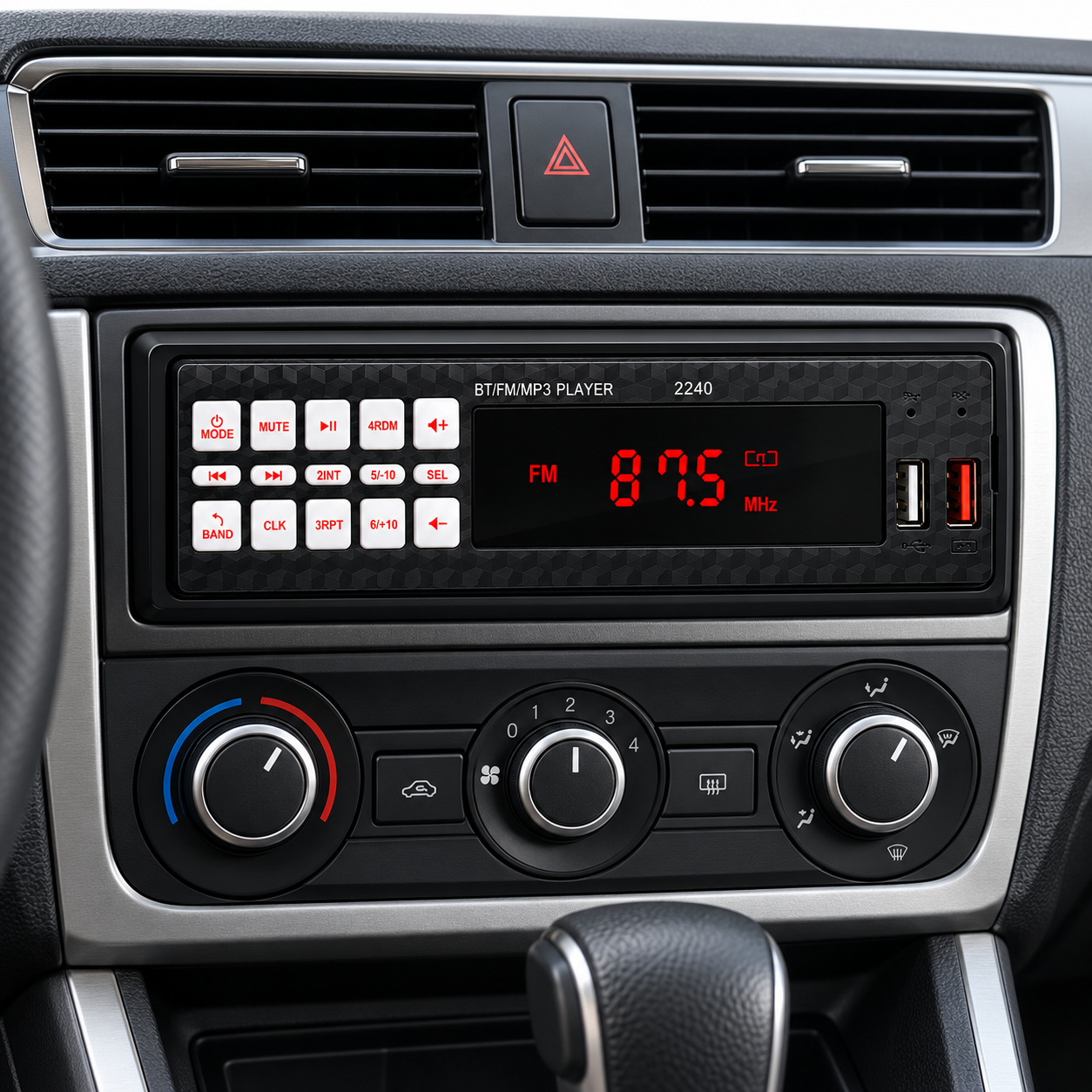 Autoradio MP3 Bluetooth pour Voiture 2240 - راديو ومشغل مسجل سيارة بلوتوث