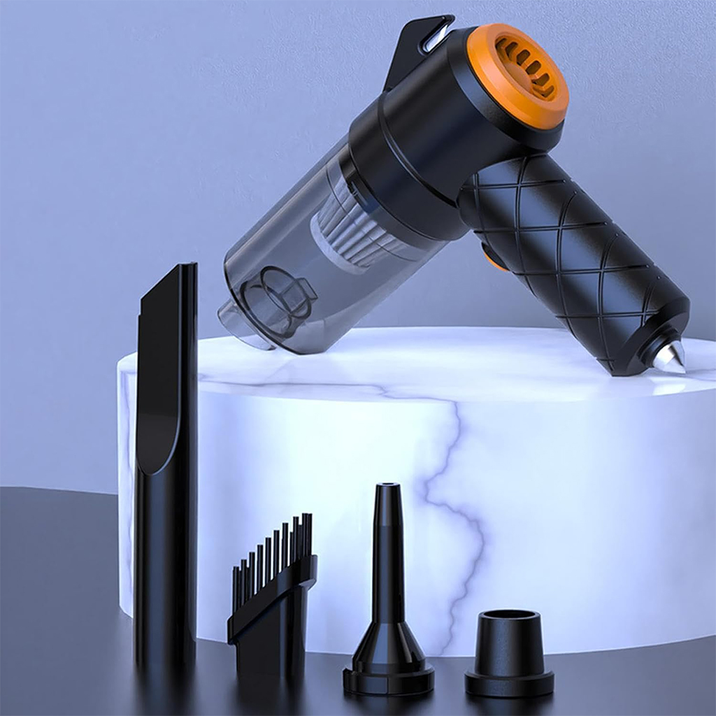 Aspirateur et souffleur 2en1 rechargeable par USB Compact et puissant – مكنسة كهربائية يدوية - Accessoires Auto/Moto - صورة 7