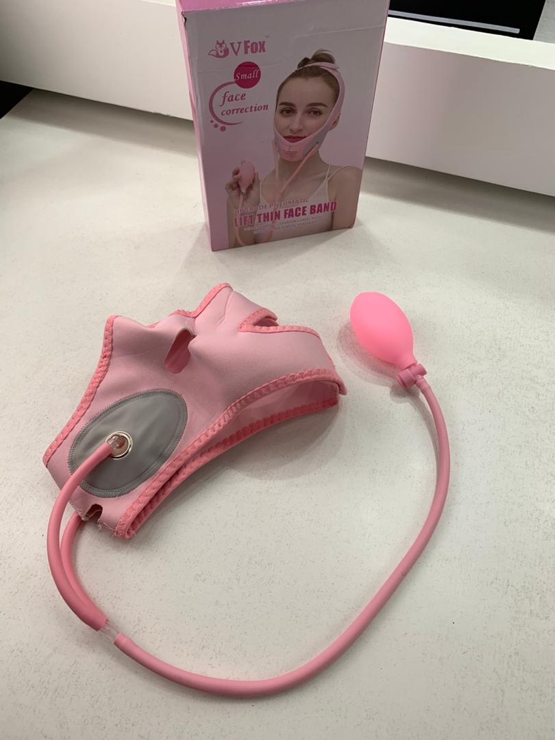 Ceinture amincissante pour visage pour réduire le double menton – قناع شد الوجه - Soins et Beauté - صورة حقيقية 8