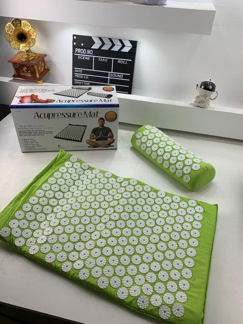 Coussin et Tapis Massage en Polymère d’acupression avec Sac de Rangement – بساط تدليك مع وسادة وحقيبة متنقلة - Sport - صورة حقيقية 8