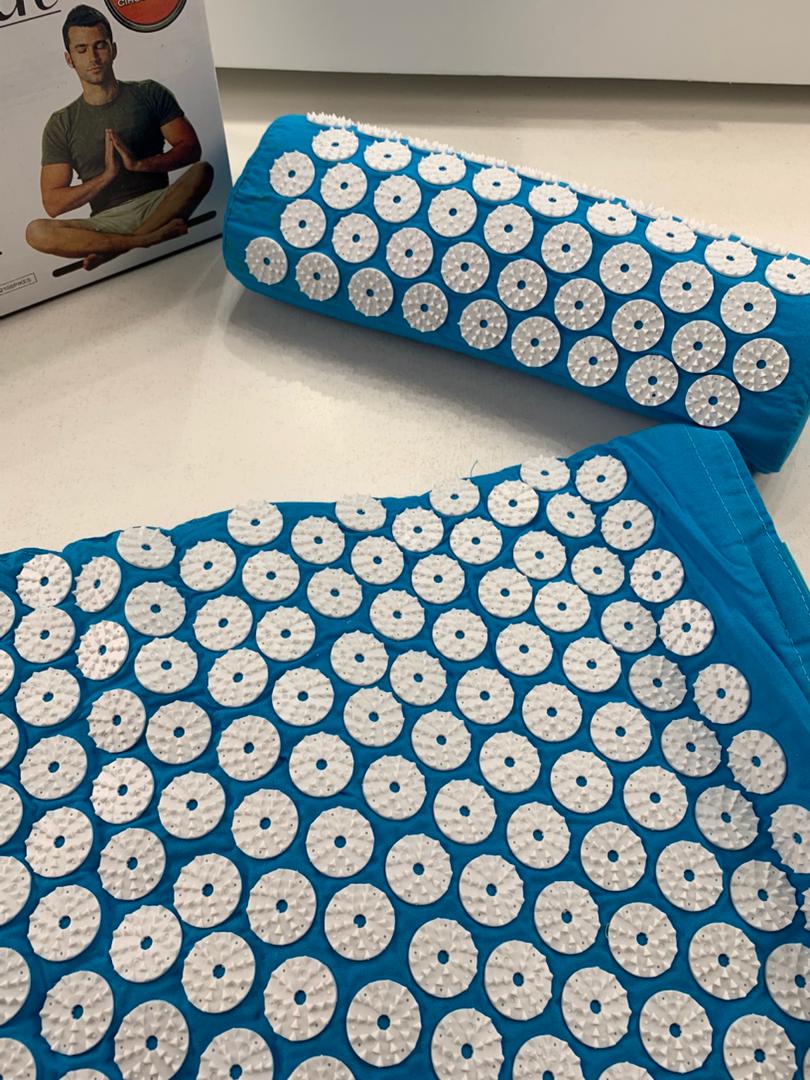 Coussin et Tapis Massage en Polymère d’acupression avec Sac de Rangement – بساط تدليك مع وسادة وحقيبة متنقلة - Sport - صورة حقيقية 12
