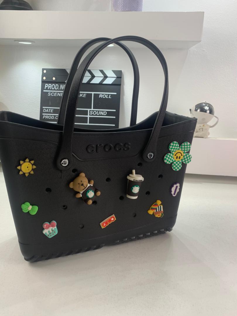 Crocs Sac fourre-tout de plage pour femmes imperméable – حقيبة نسائية للنزهات - Vacance & Loisir - صورة حقيقية 8