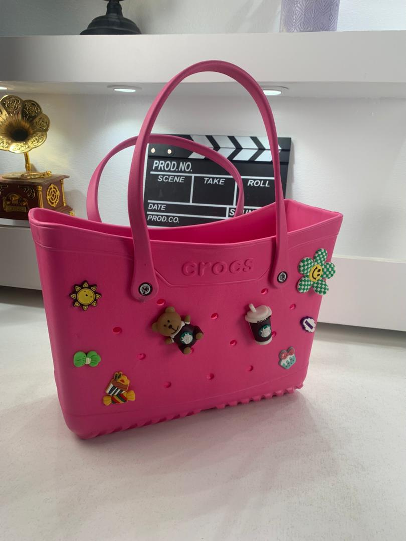 Crocs Sac fourre-tout de plage pour femmes imperméable – حقيبة نسائية للنزهات - Vacance & Loisir - صورة حقيقية 11