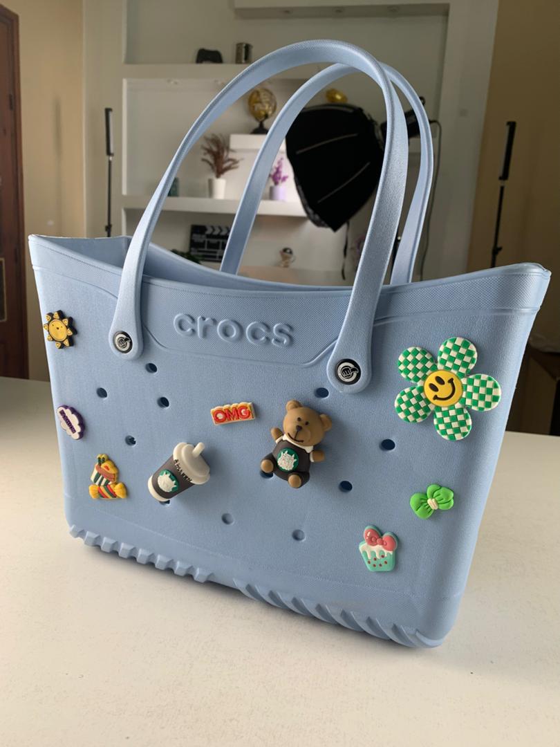 Crocs Sac fourre-tout de plage pour femmes imperméable – حقيبة نسائية للنزهات - Vacance & Loisir - صورة حقيقية 15