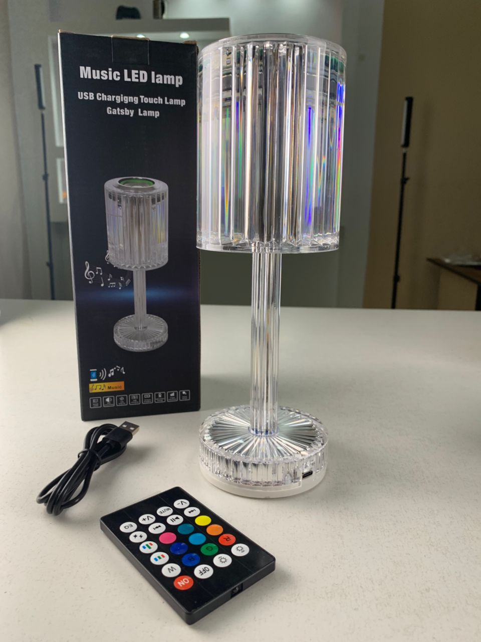 Lampe Cristal LED avec Haut-Parleur Bluetooth – مكبر صوت ومصباح كريستالي - Électronique - صورة 5