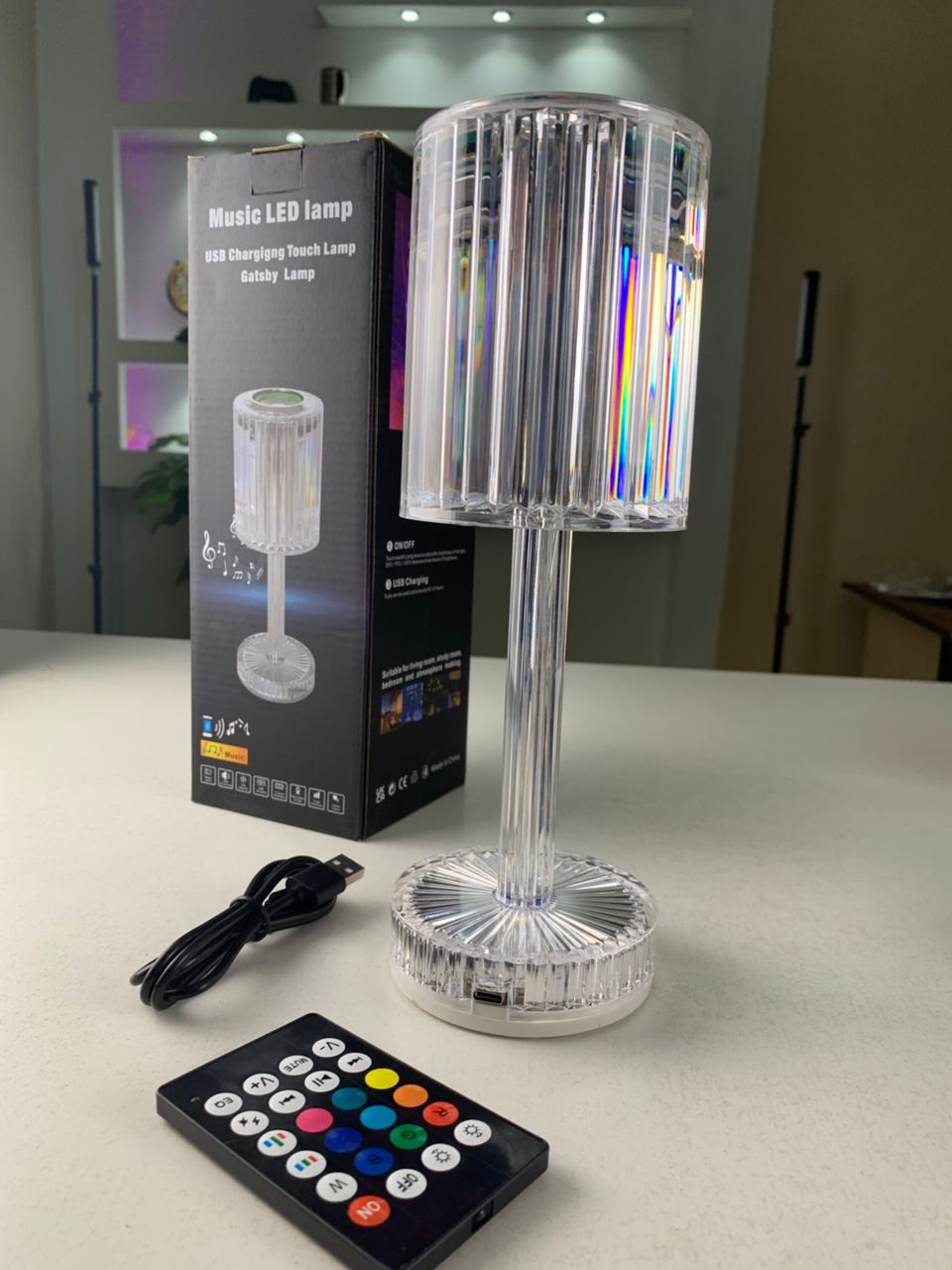 Lampe Cristal LED avec Haut-Parleur Bluetooth – مكبر صوت ومصباح كريستالي - Électronique - صورة 6