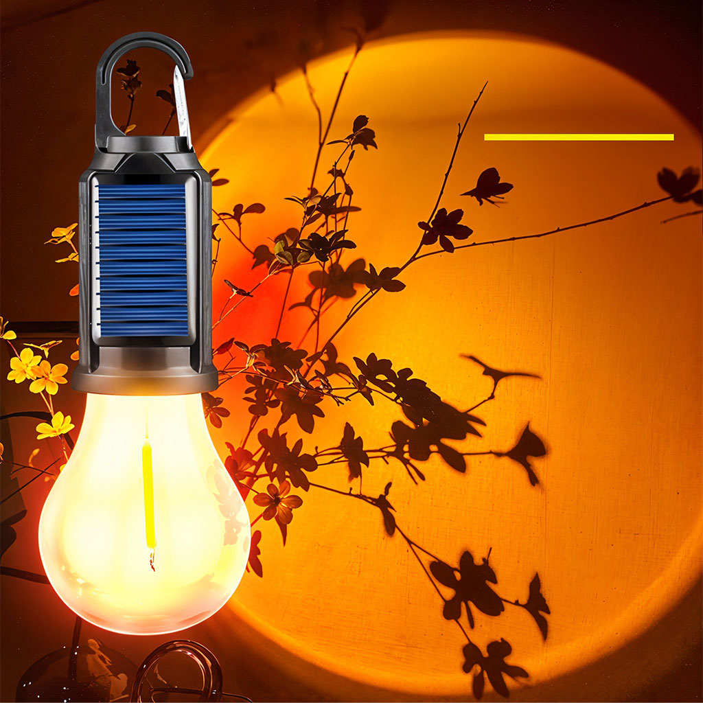 Lampe de Camping Solaire étanche et Rechargeable 3 modes d’éclairage T01-B – مصباح محمول بالطاقة الشمسية - Camping et Randonnée - صورة 6