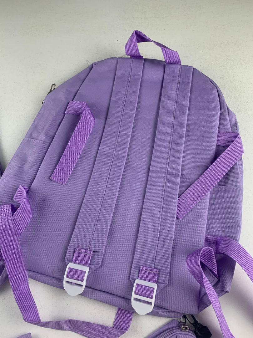 Ensemble de sacs d’école Kawai pour adolescents 4Pcs CLBD V1 Mauve – محفظة 4 قطع كاواي بنفسجي - Sac à dos et Mode - صورة حقيقية 7